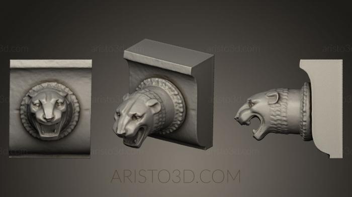Masks and muzzles of animals (MSKJ_0070) 3D model for CNC machine